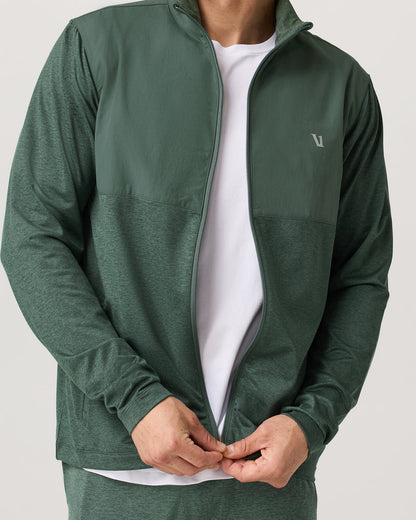 Men's Sunday Element Track Jacket Agate Green Heather | Vuori for sale - US 7729