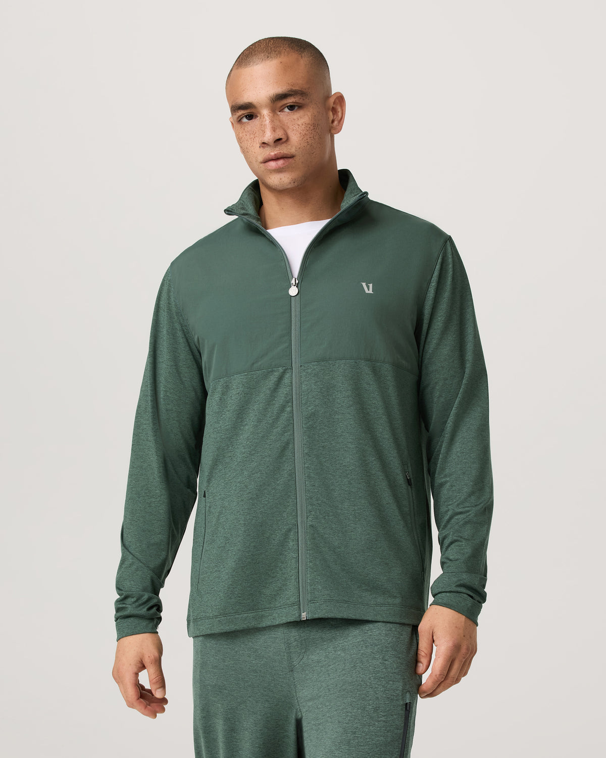Men's Sunday Element Track Jacket Agate Green Heather | Vuori for sale - US 7729