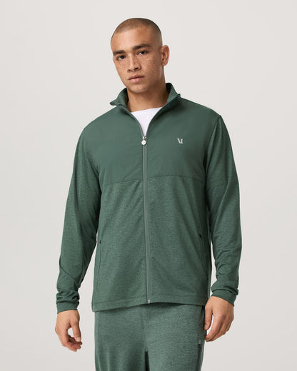Men's Sunday Element Track Jacket Agate Green Heather | Vuori for sale - US 7729