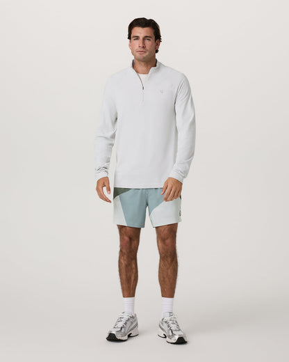 Clearview Seamless Quarter Zip Frost Grey Long Sleeve | Vuori discount - US 5691