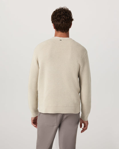 Denver Waffle Crew Sweater Men's Mushroom Wool Sweater | Vuori outlet - US 7206