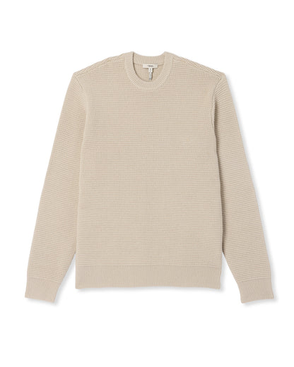 Denver Waffle Crew Sweater Men's Mushroom Wool Sweater | Vuori outlet - US 7206