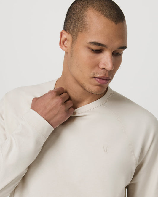 Coronado Crew - Relaxed Fit Men's Ivory Heather Crew | Vuori shop - US 4274