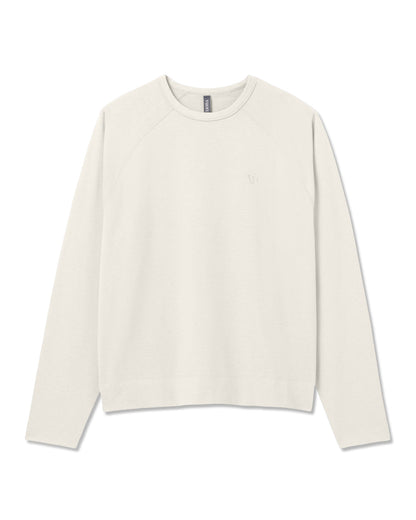 Coronado Crew - Relaxed Fit Men's Ivory Heather Crew | Vuori shop - US 4274