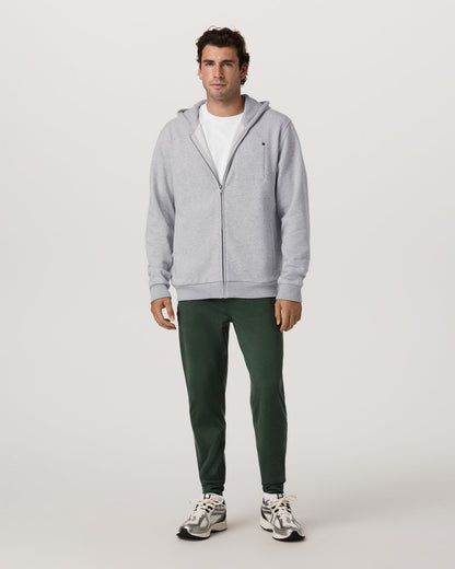 Seaside Full Zip 2.0 Men's Light Heather Grey Hoodie | Vuori for sale - US 4119