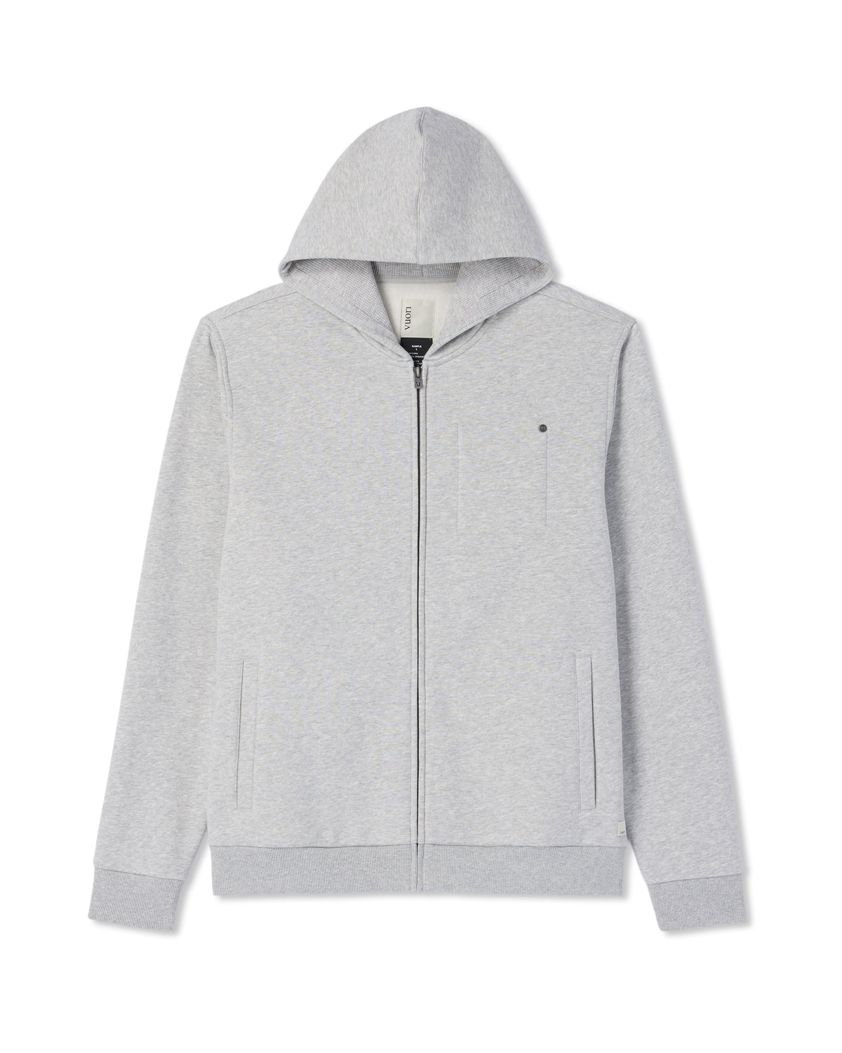 Seaside Full Zip 2.0 Men's Light Heather Grey Hoodie | Vuori for sale - US 4119