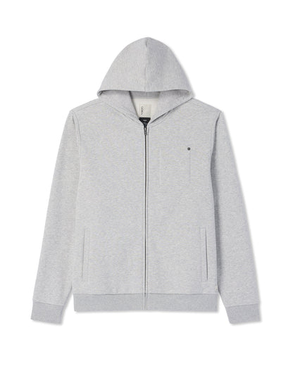 Seaside Full Zip 2.0 Men's Light Heather Grey Hoodie | Vuori for sale - US 4119