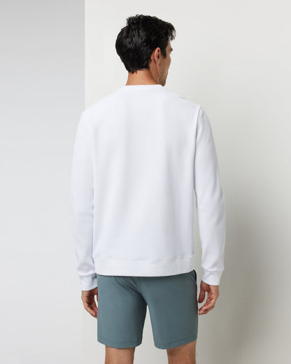Jamestown Crew Men's White Waffle Crewneck | Vuori online - US 4310