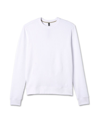 Jamestown Crew Men's White Waffle Crewneck | Vuori online - US 4310