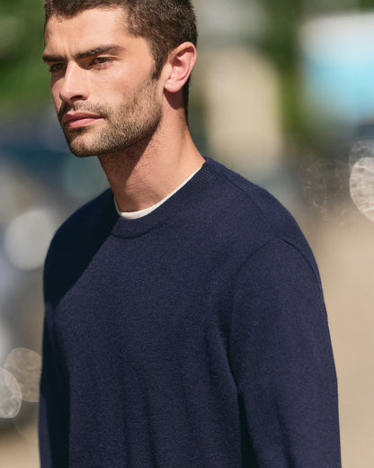 Berik Cashmere Sweater Men's Sweater in Ink | Vuori discount - US 5495