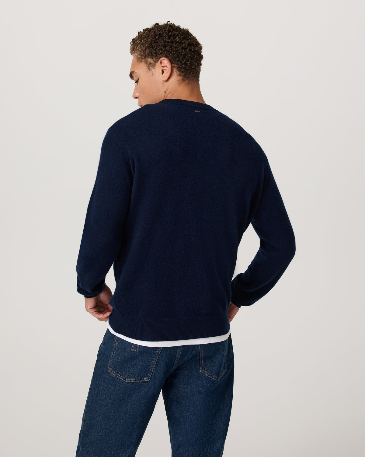 Berik Cashmere Sweater Men's Sweater in Ink | Vuori discount - US 5495