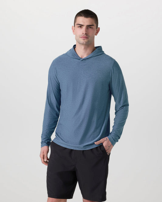 Strato Tech Hoodie Men's Pool Blue Workout Hoodie | Vuori for sale - US 2673