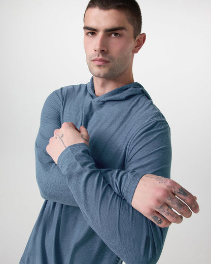 Strato Tech Hoodie Men's Pool Blue Workout Hoodie | Vuori for sale - US 2673