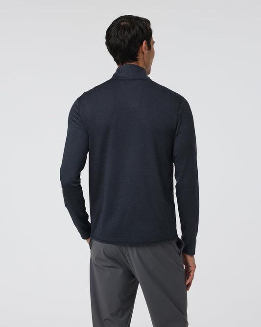 Ponto Half Zip Mock Neck Ink Heather | Vuori online - US 7507