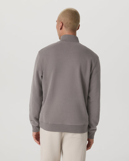 Seaside 1/2 Zip Classic Men's Cavern Grey Pullover | Vuori discount - US 9657