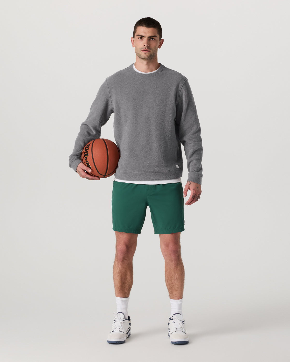 Beach Fleece Crew Men's Pinecone Heather Crewneck | Vuori shop - US 9309