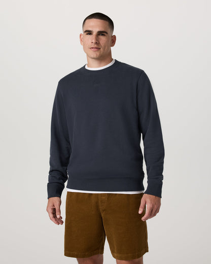 Cypress Logo Crew Men's Navy Sweatshirt | Vuori onsale - US 5615