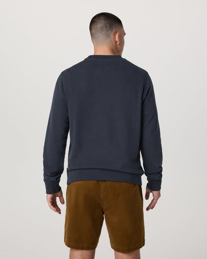 Cypress Logo Crew Men's Navy Sweatshirt | Vuori onsale - US 5615