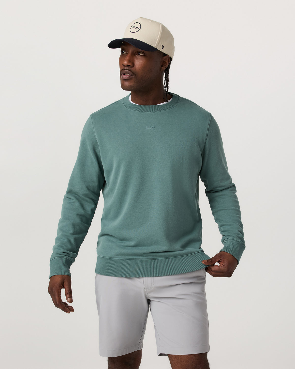 Cypress Logo Crew Men's Bluegrass Sweatshirt | Vuori online - US 3005
