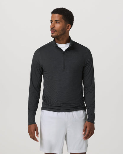 Ease Performance Half Zip 2.0 Charcoal Heather | Vuori outlet - US 8791