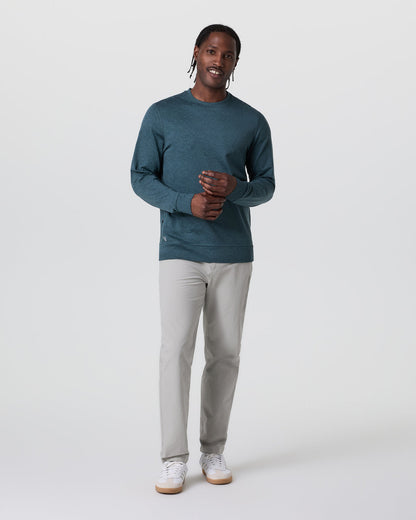 Ponto Performance Crew Deep Sea Heather Pullover | Vuori shop - US 3502