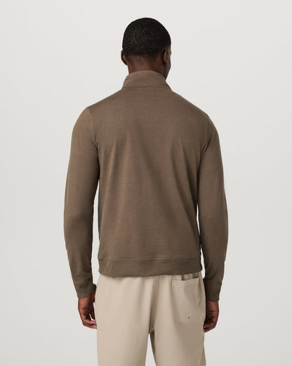 Coronado 1/2 Zip Men's Espresso Heather Pullover | Vuori onsale - US 1717