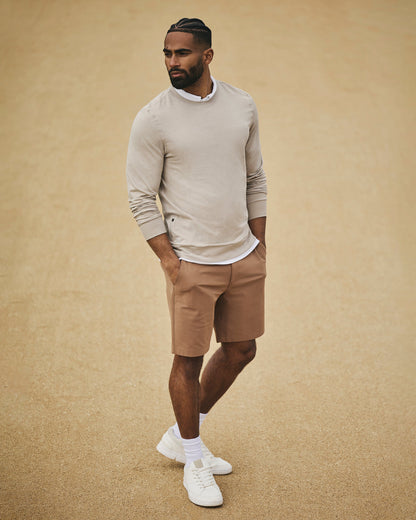 Ponto Performance Crew Dark Salt Heather Pullover | Vuori online - US 8866