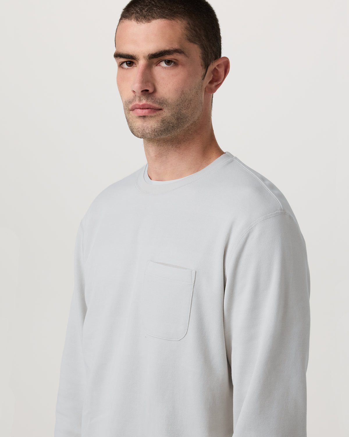 Jeffreys Crew 2.0 Men's Winter Grey Heather Pullover | Vuori discount - US 3188