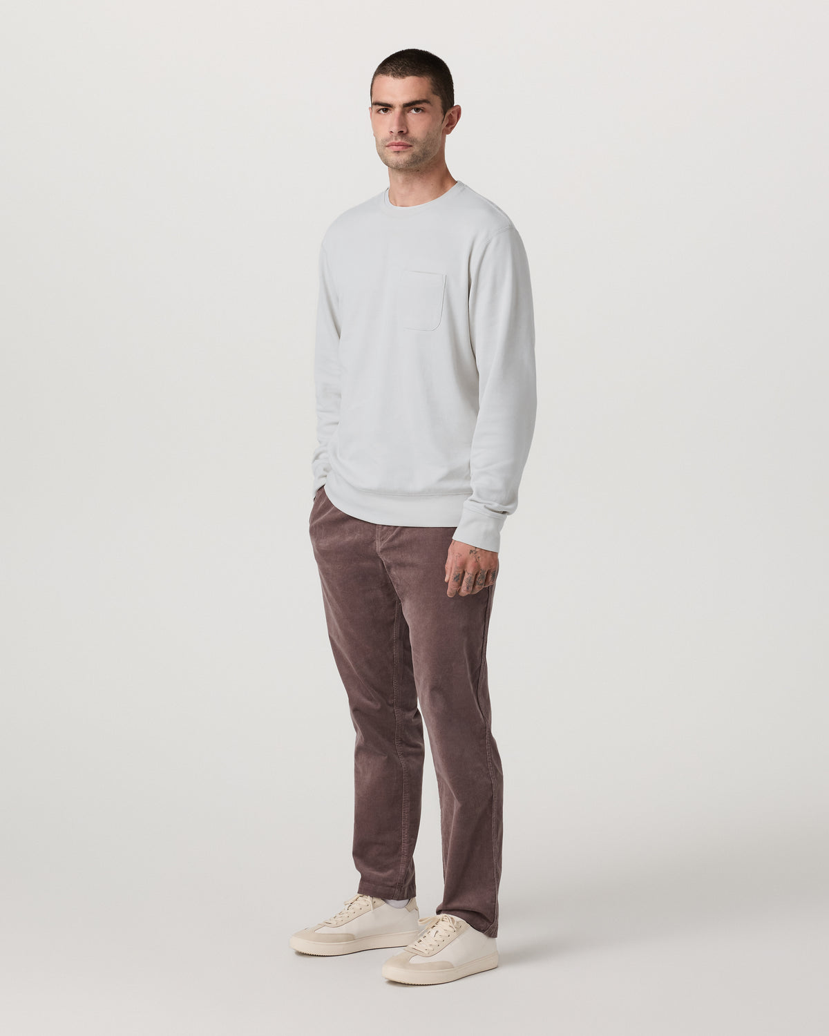 Jeffreys Crew 2.0 Men's Winter Grey Heather Pullover | Vuori discount - US 3188