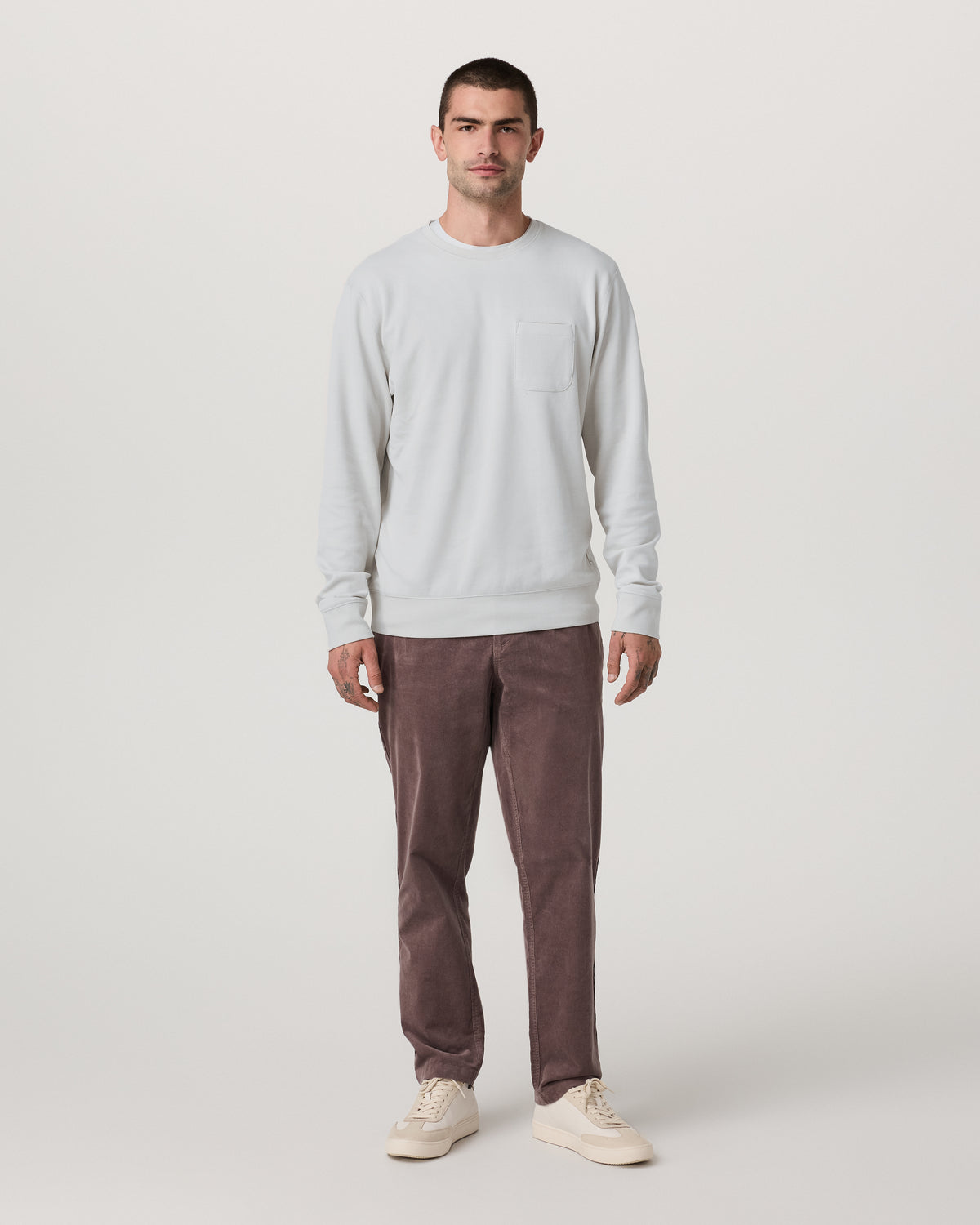 Jeffreys Crew 2.0 Men's Winter Grey Heather Pullover | Vuori discount - US 3188