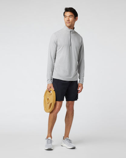 Ease Performance Half Zip 2.0 Light Heather Grey | Vuori shop - US 9422