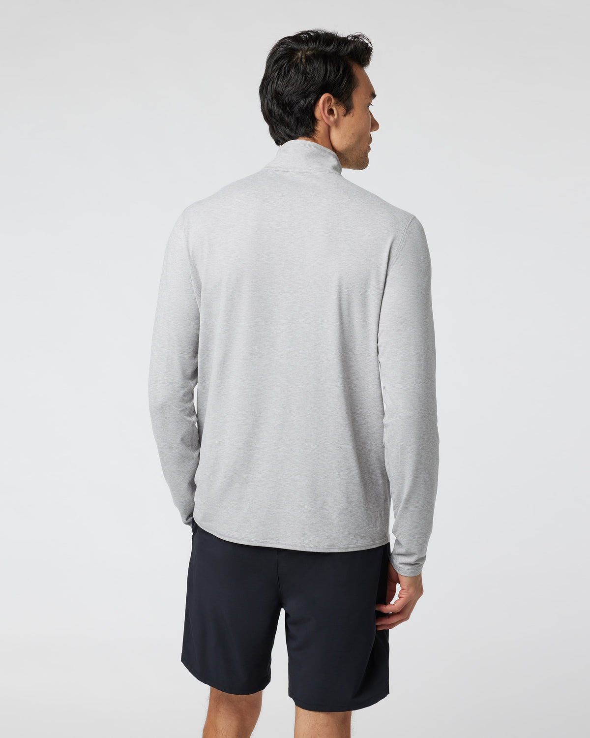Ease Performance Half Zip 2.0 Light Heather Grey | Vuori shop - US 9422