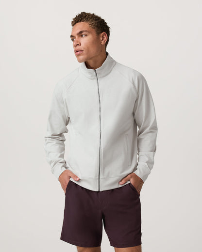 Coronado Novelty Full Zip Salt Heather Mock Neck Jacket | Vuori sale - US 6854