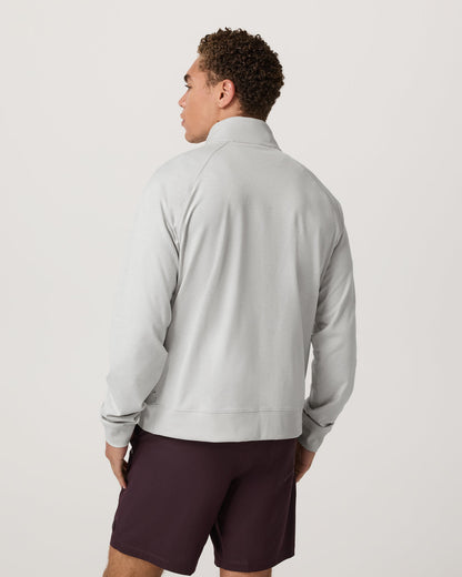 Coronado Novelty Full Zip Salt Heather Mock Neck Jacket | Vuori sale - US 6854
