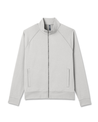 Coronado Novelty Full Zip Salt Heather Mock Neck Jacket | Vuori sale - US 6854