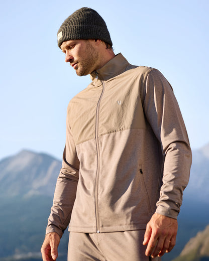 Sunday Element Track Jacket Mocha Heather | Vuori online - US 4607