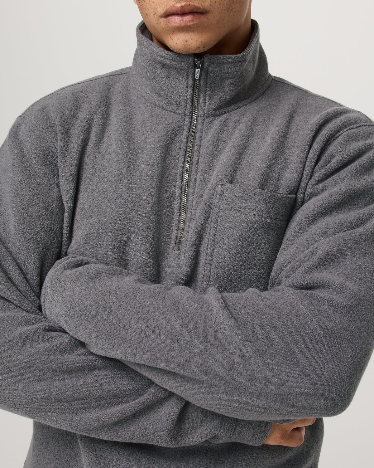 Beach Fleece 1/2 Zip - Relaxed Pinecone Heather Pullover | Vuori outlet - US 9153