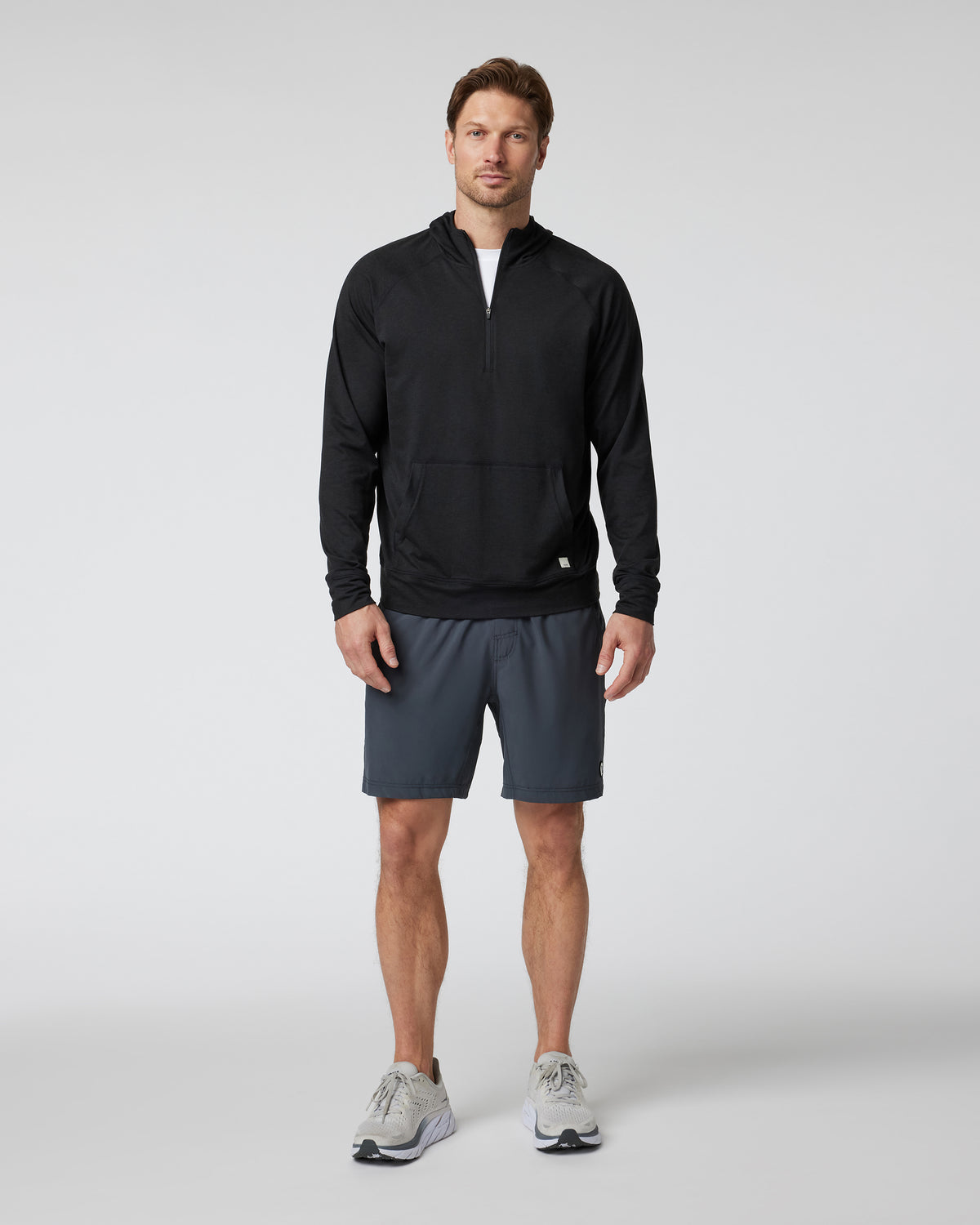 Ponto Performance Half Zip Hoodie Men's Black Half Zip | Vuori shop - US 7183