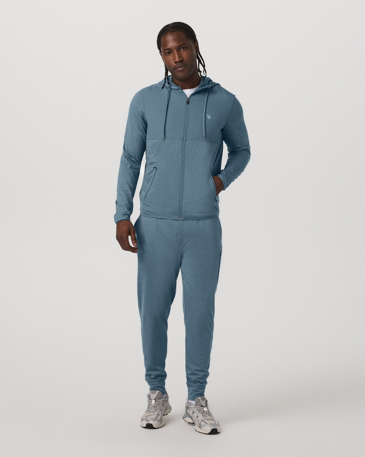 Sunday Element Jacket Men's Smoke Blue Heather Jacket | Vuori onsale - US 9683