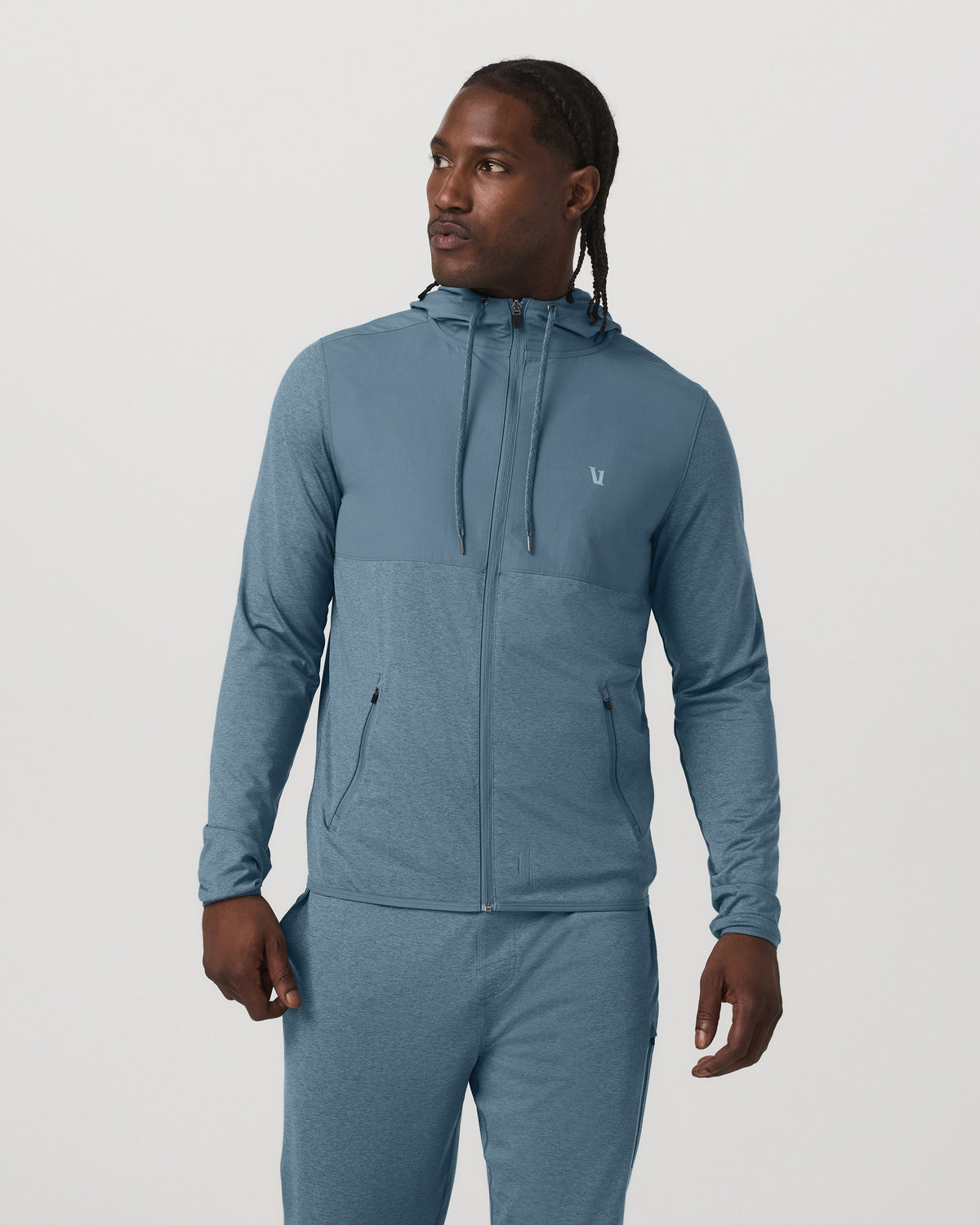 Sunday Element Jacket Men's Smoke Blue Heather Jacket | Vuori onsale - US 9683