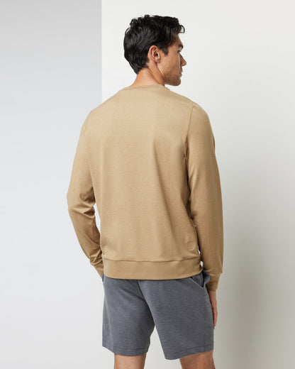 Ponto Performance Crew Sungold Heather Pullover | Vuori for sale - US 8762