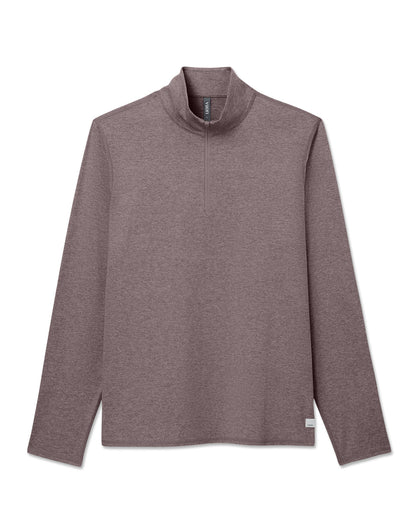 Ponto 1/2 Zip Mock Neck Men's Huckleberry Heather Top | Vuori discount - US 4699