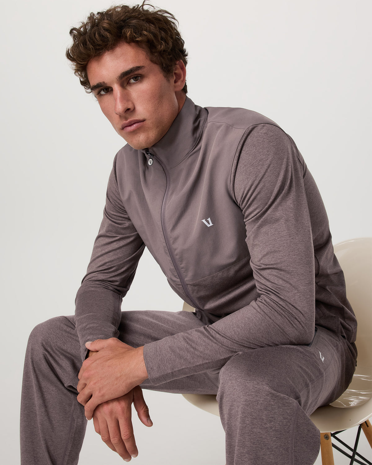 Men's Sunday Element Track Jacket Huckleberry Heather | Vuori shop - US 4237