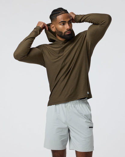 Strato Tech Hoodie Men's Moss Green Workout Hoodie | Vuori discount - US 2965