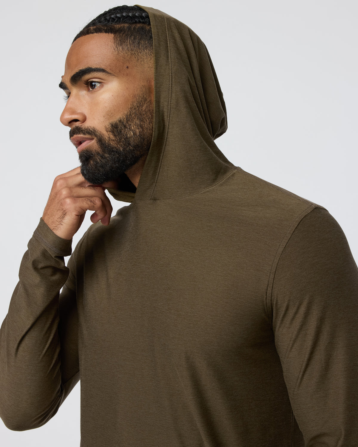 Strato Tech Hoodie Men's Moss Green Workout Hoodie | Vuori discount - US 2965