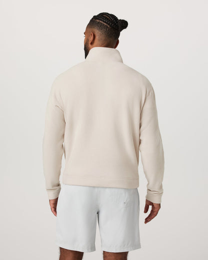 Beach Fleece 1/2 Zip - Relaxed Bone Heather Pullover | Vuori outlet - US 3727