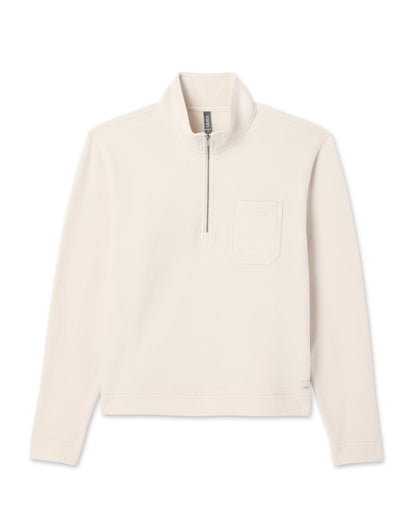 Beach Fleece 1/2 Zip - Relaxed Bone Heather Pullover | Vuori outlet - US 3727