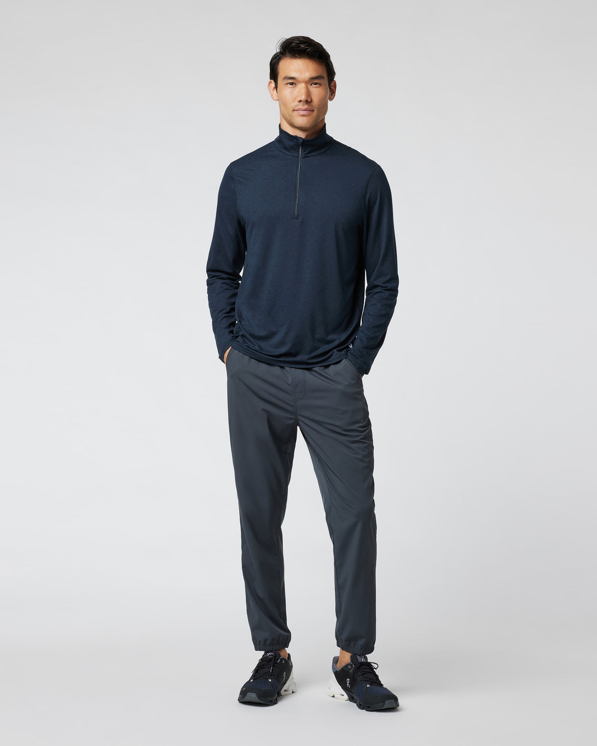 Ease Performance Half Zip 2.0 Ink Heather | Vuori shop - US 7604
