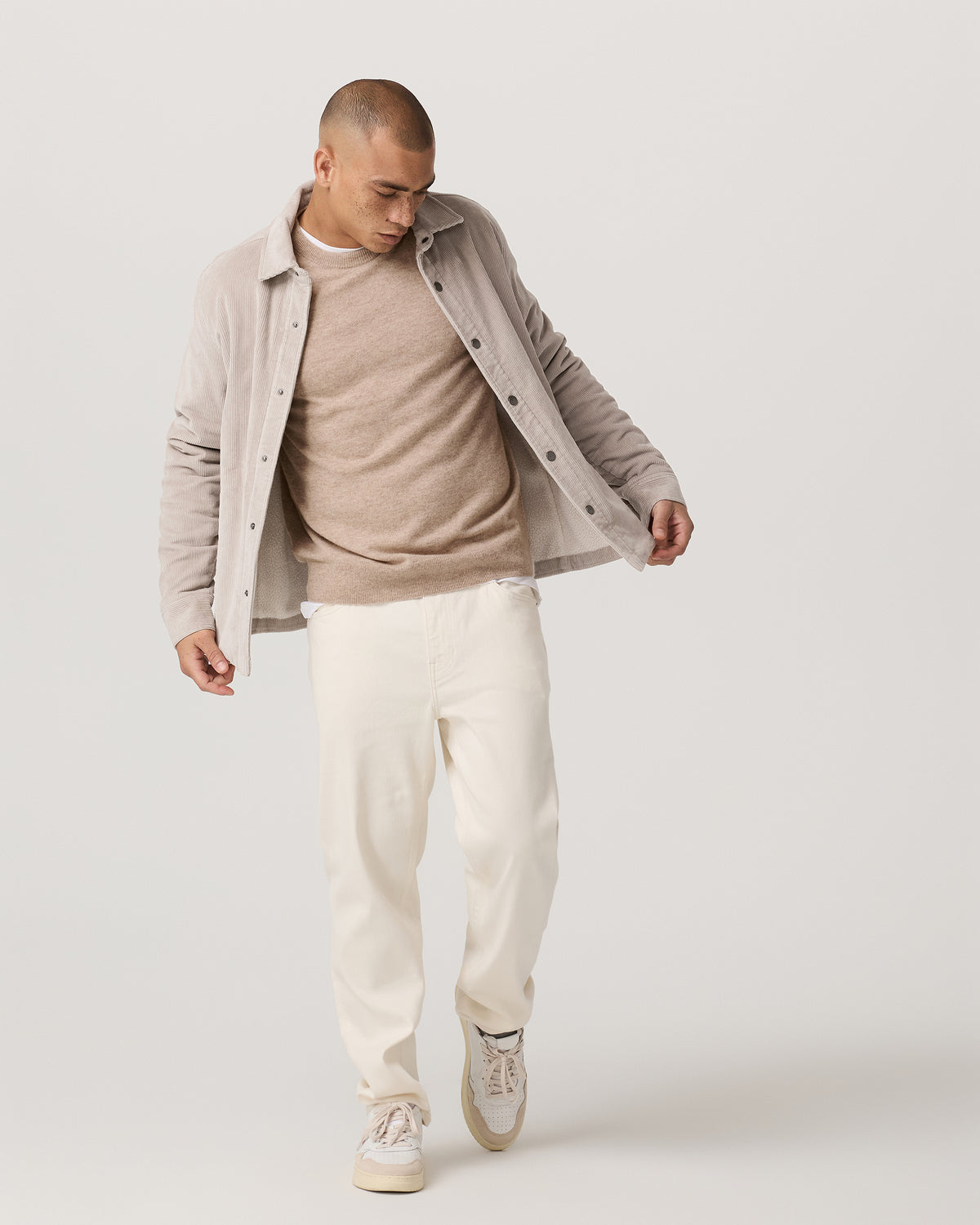 Berik Cashmere Sweater Men's Oatmeal Heather Sweater | Vuori sale - US 3295