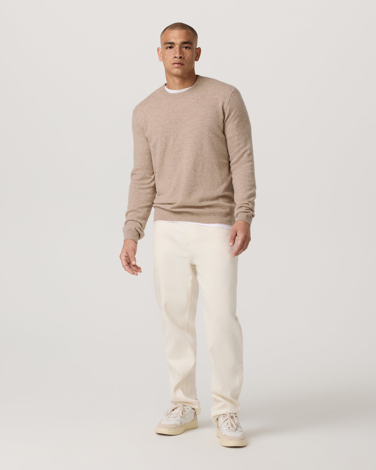 Berik Cashmere Sweater Men's Oatmeal Heather Sweater | Vuori sale - US 3295